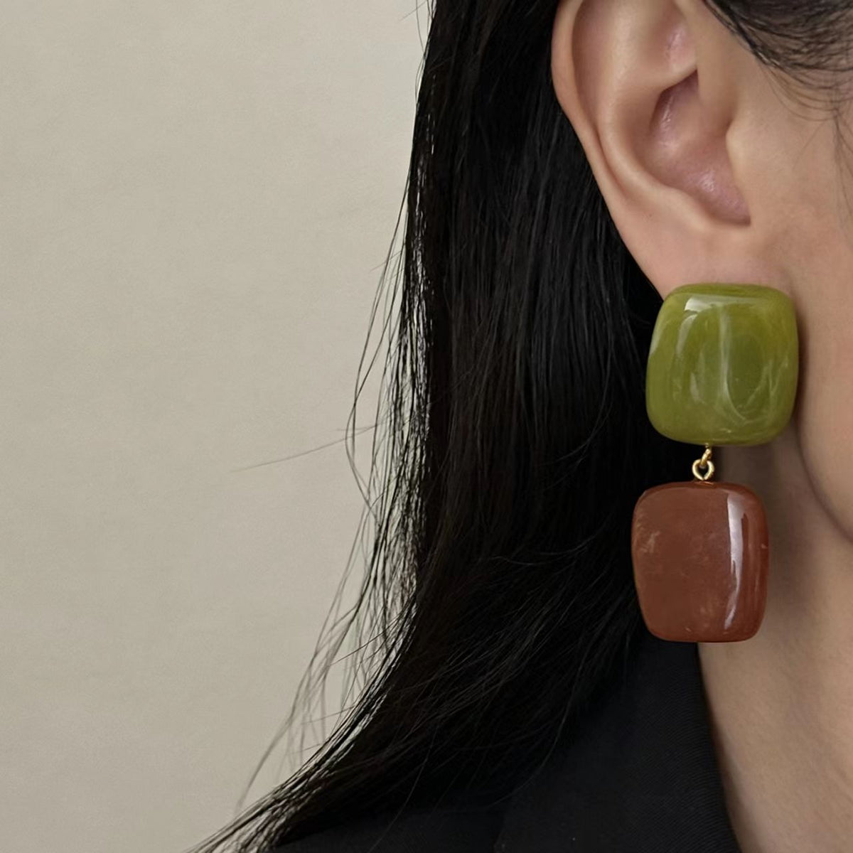 Green Earrings