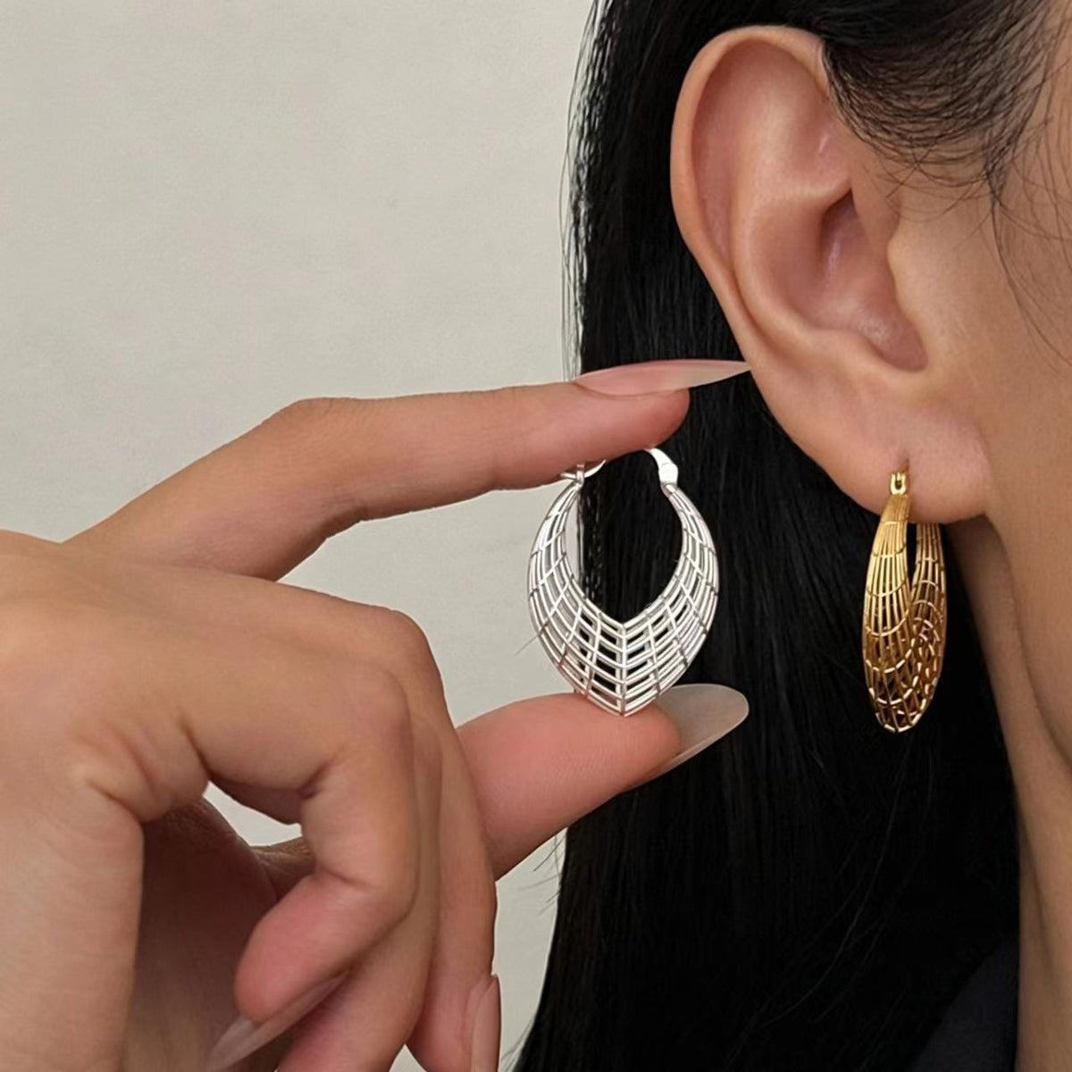 Silver Hoop Earrings
