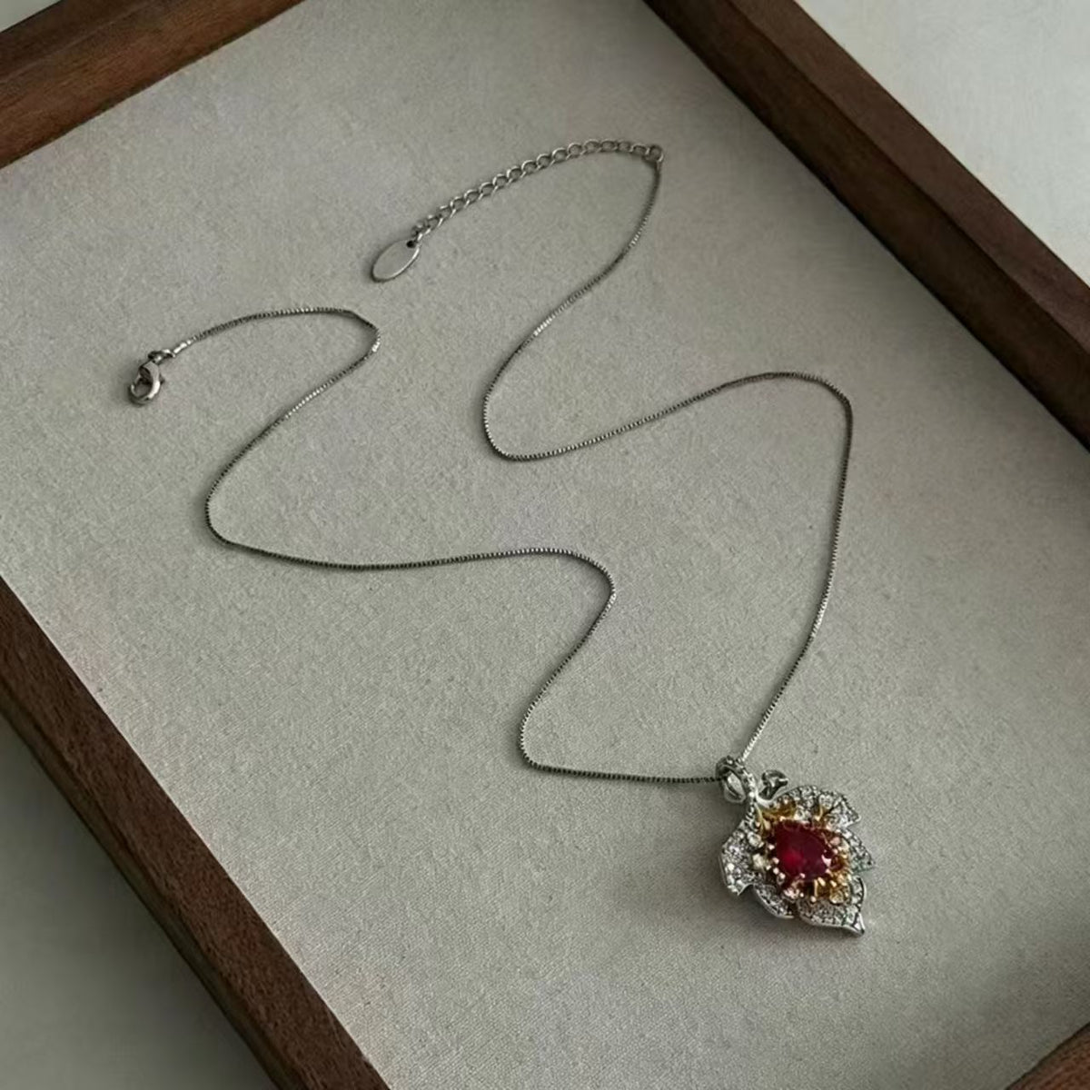 Red Rhinestone Necklace