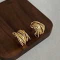 Gold Large Earrings