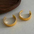 Gold-Plated Brass Earrings