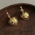 Gold-Plated Brass Earrings