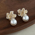 Glass Bead Enamel Earrings
