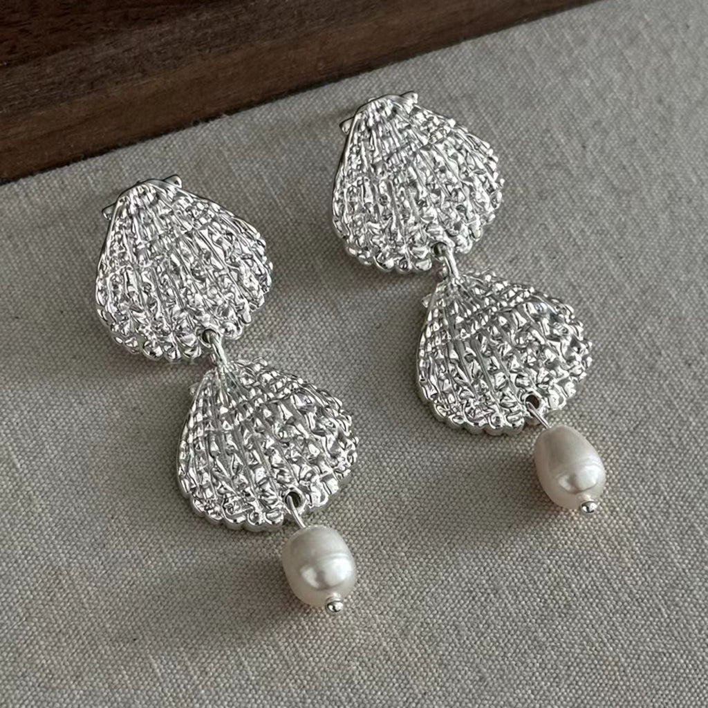 Silver Freshwater Pearl Earrings