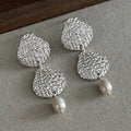 Silver Freshwater Pearl Earrings