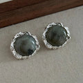 Gray Natural Stone Earrings