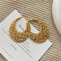 Gold-Plated Brass Earrings