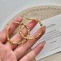 Large Gold-Plated Earrings
