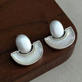 Silver Mother-of-Pearl Earrings