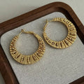 Gold-Plated Brass Earrings