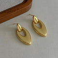 Gold-Plated Brass Statement Earrings