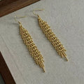 Gold-Plated Brass Earrings