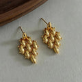 Gold-Plated Brass Earrings