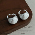 Silver Plated Brass Statement Earrings