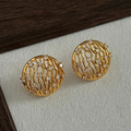 Gold-Plated Brass Earrings