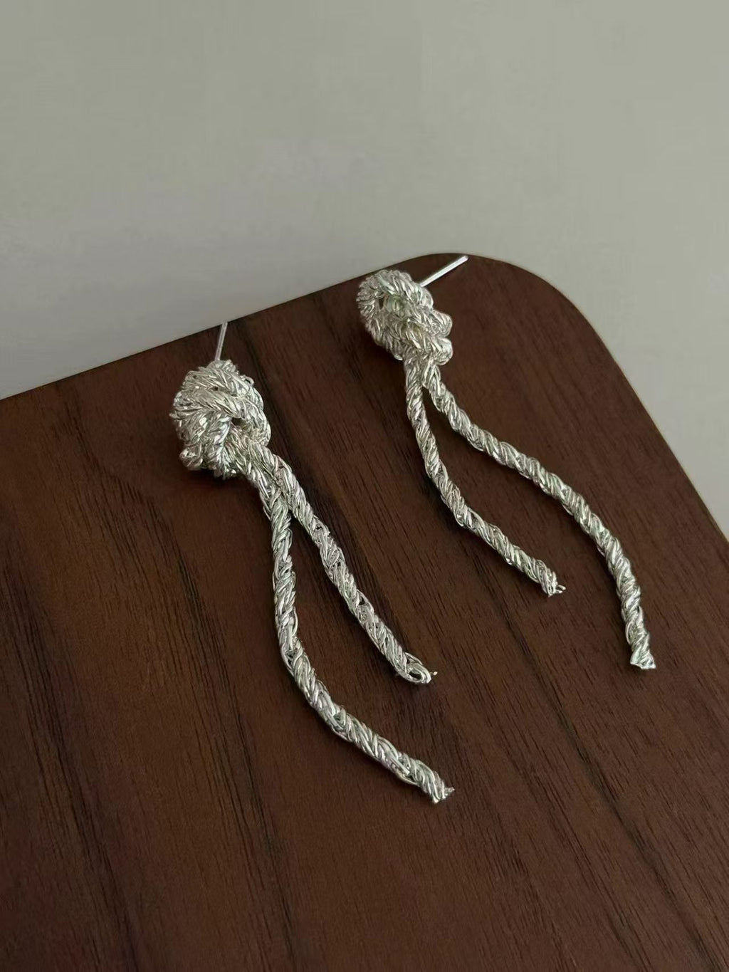 Silver Tassel Earrings