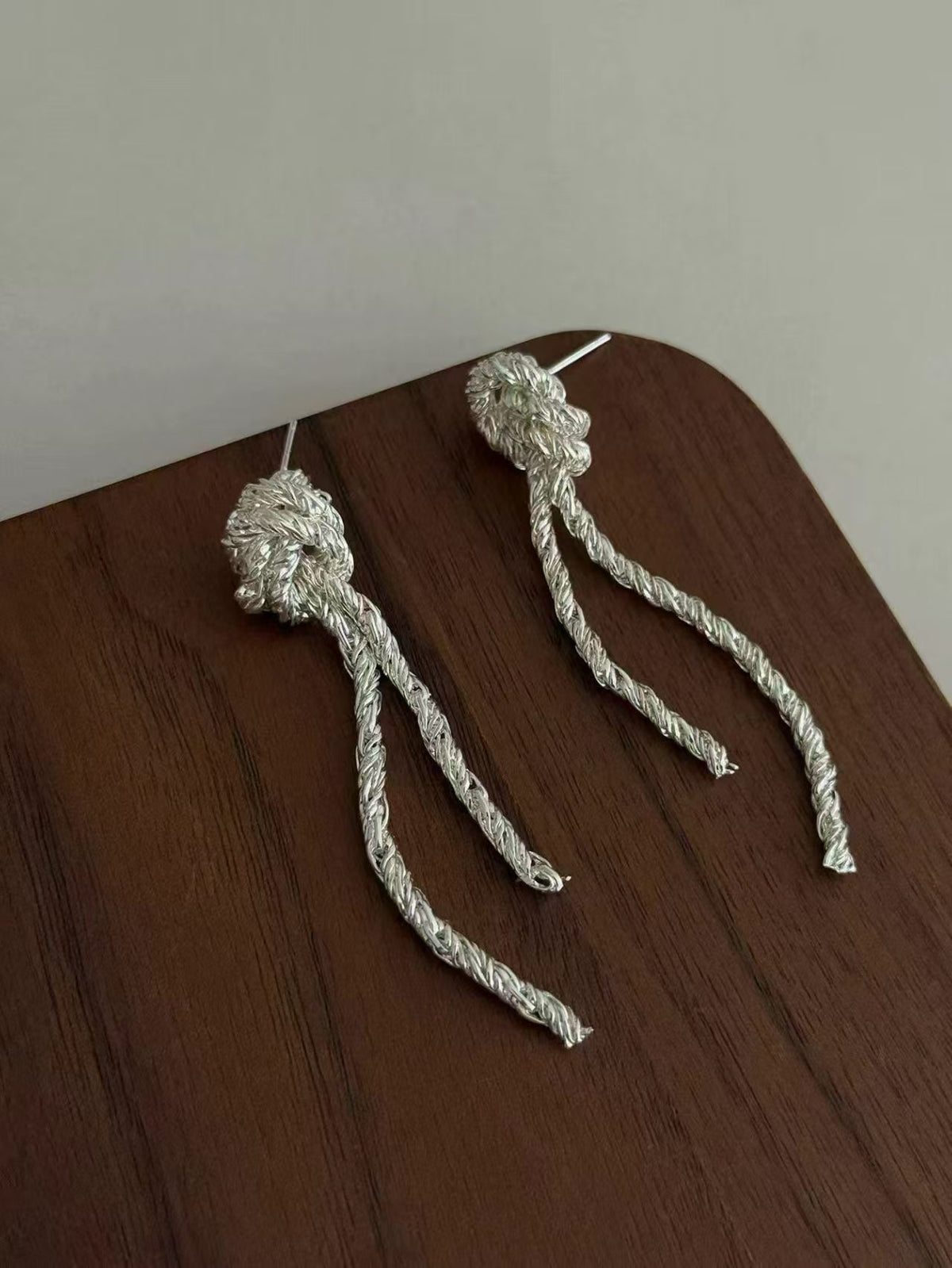 Silver Tassel Earrings