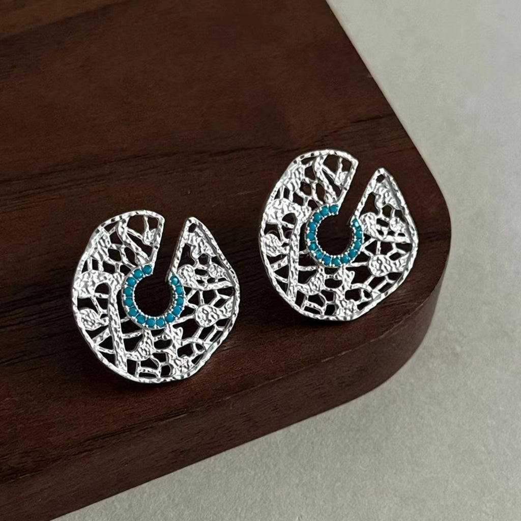 Silver Turquoise Earrings