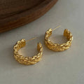 Gilded Gold Arc Earrings