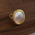 Gold Mother-of-Pearl Ring
