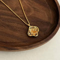 Gold Rhinestone Necklace
