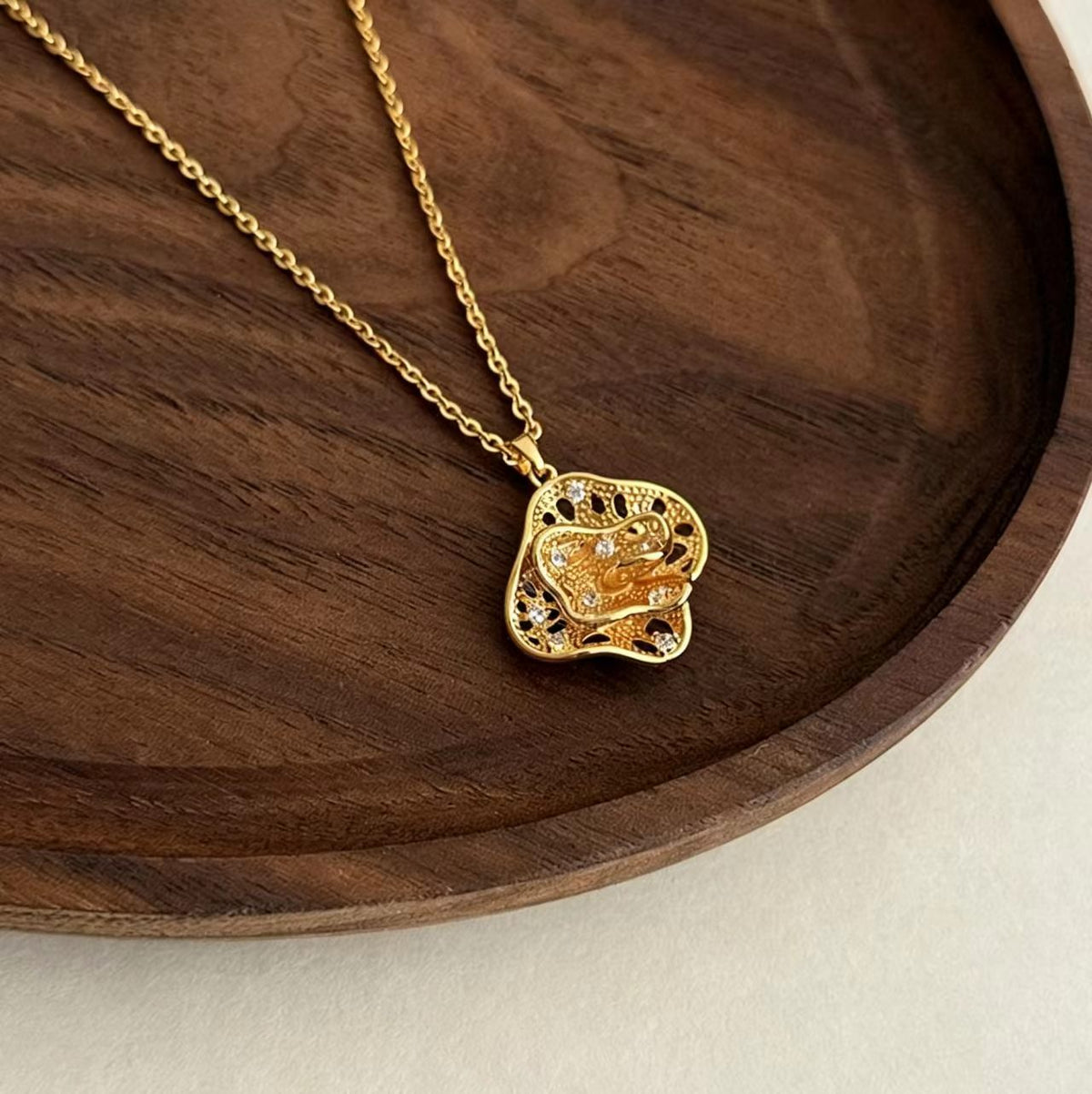 Gold Rhinestone Necklace