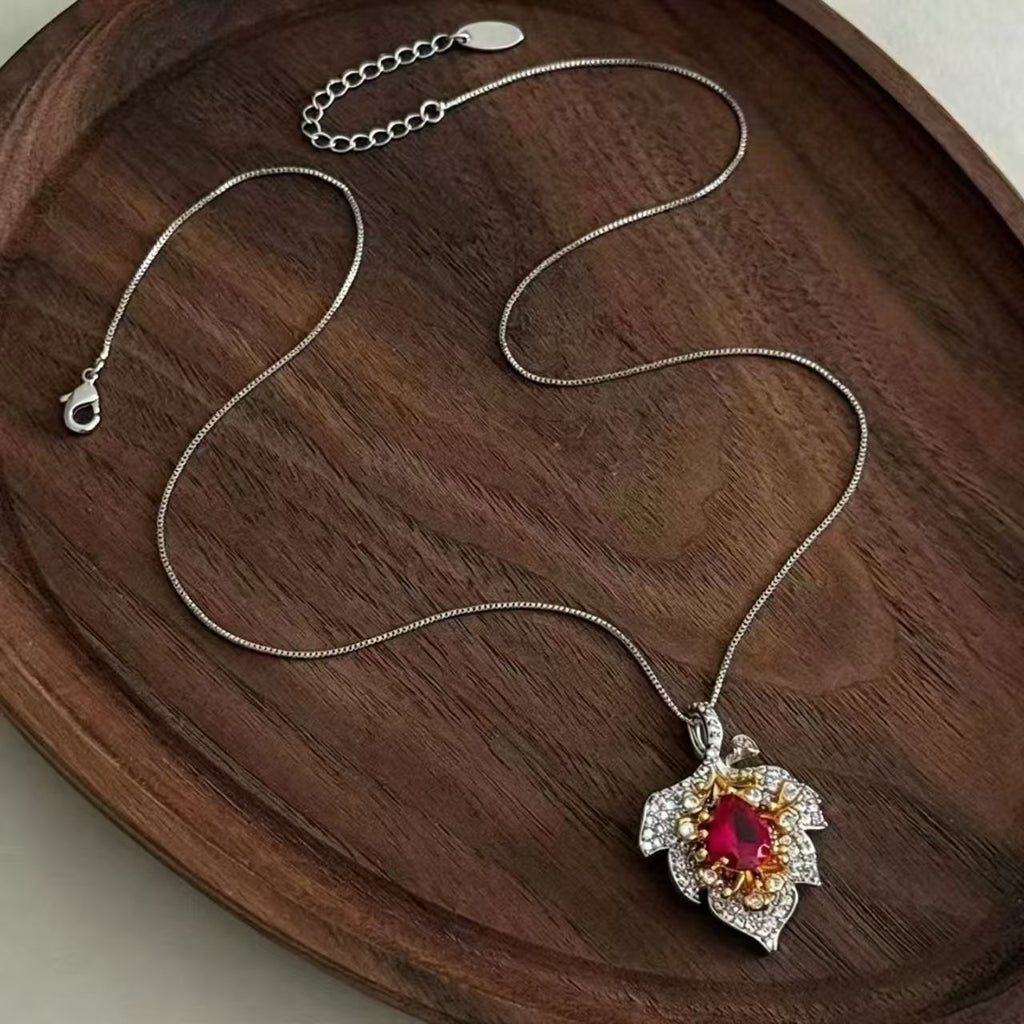 Red Rhinestone Necklace