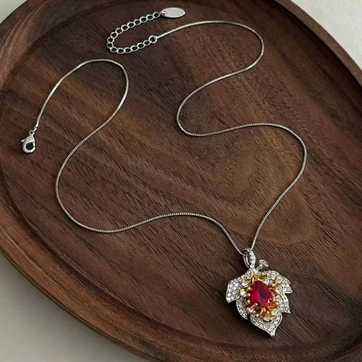 Red Rhinestone Necklace
