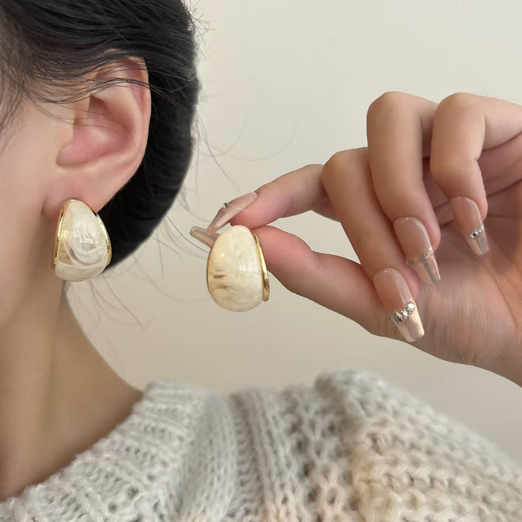 Beige Earrings