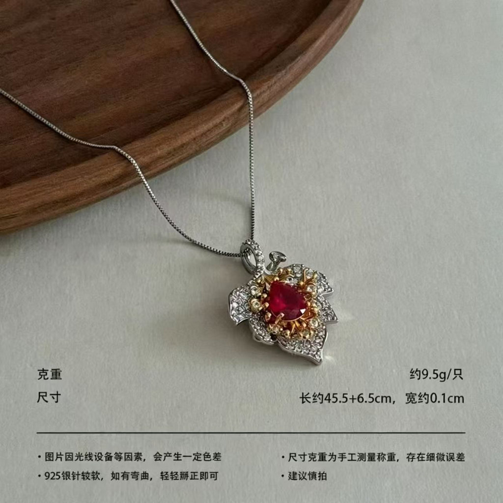 Red Rhinestone Necklace