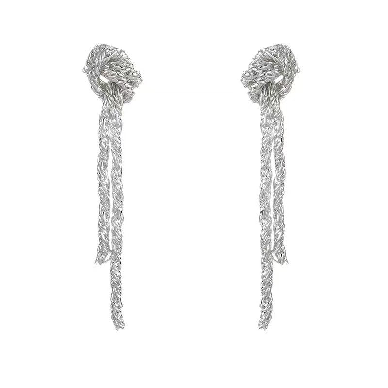 Silver Tassel Earrings