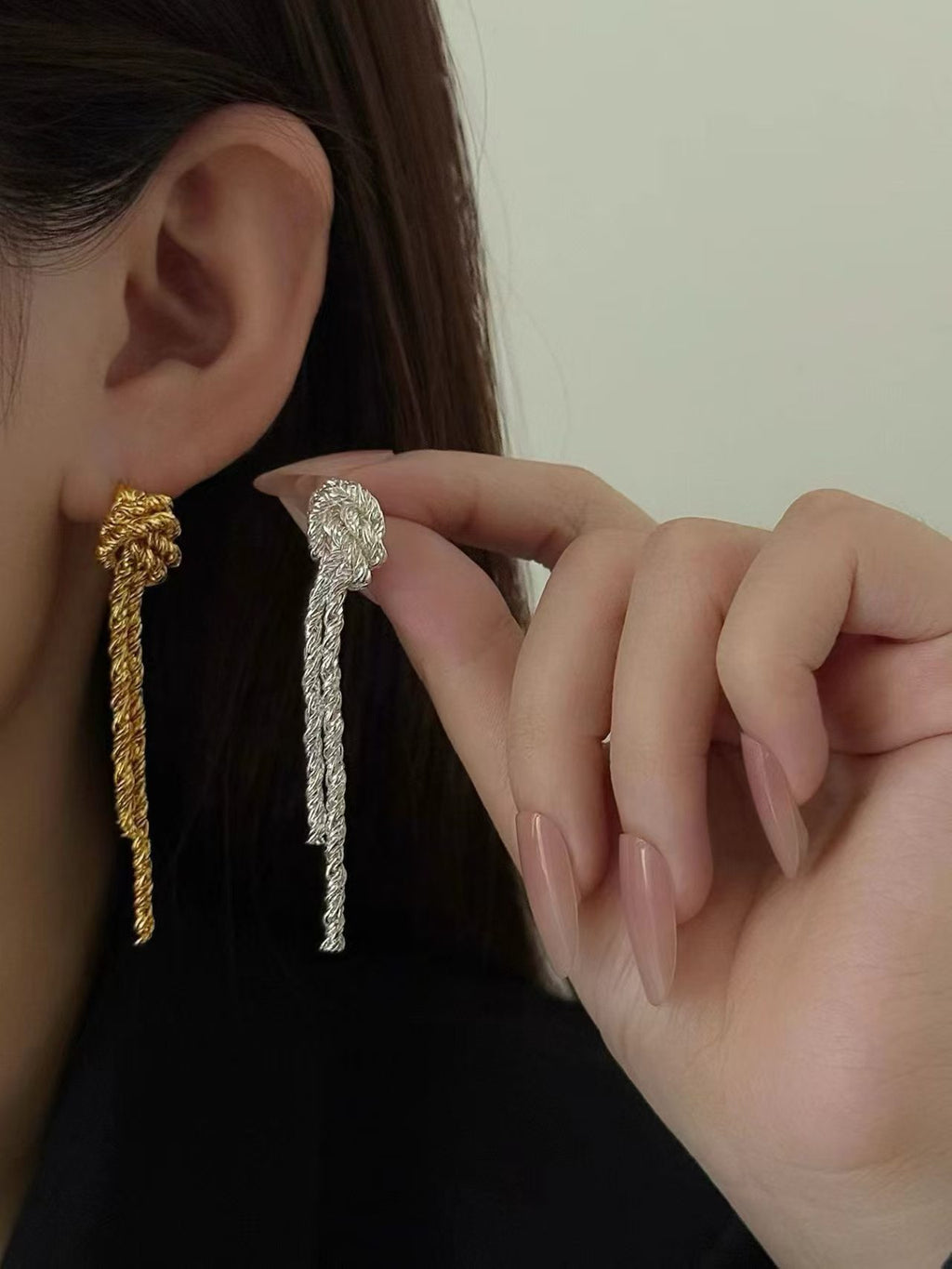 Silver Tassel Earrings